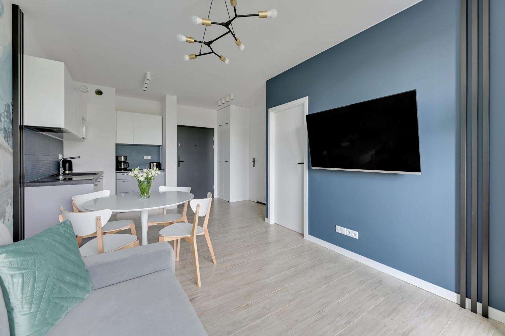 Blue Mandarin - Chlebova Apartments 格但斯克 客房 照片