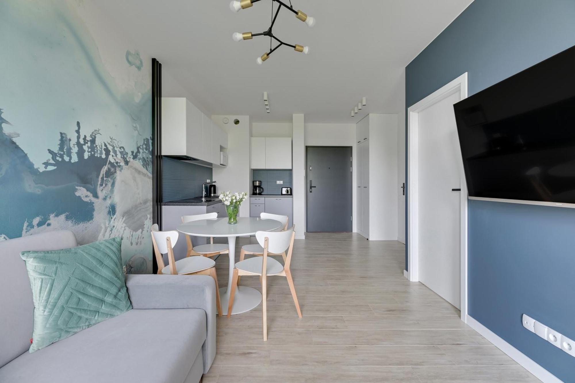 Blue Mandarin - Chlebova Apartments 格但斯克 客房 照片