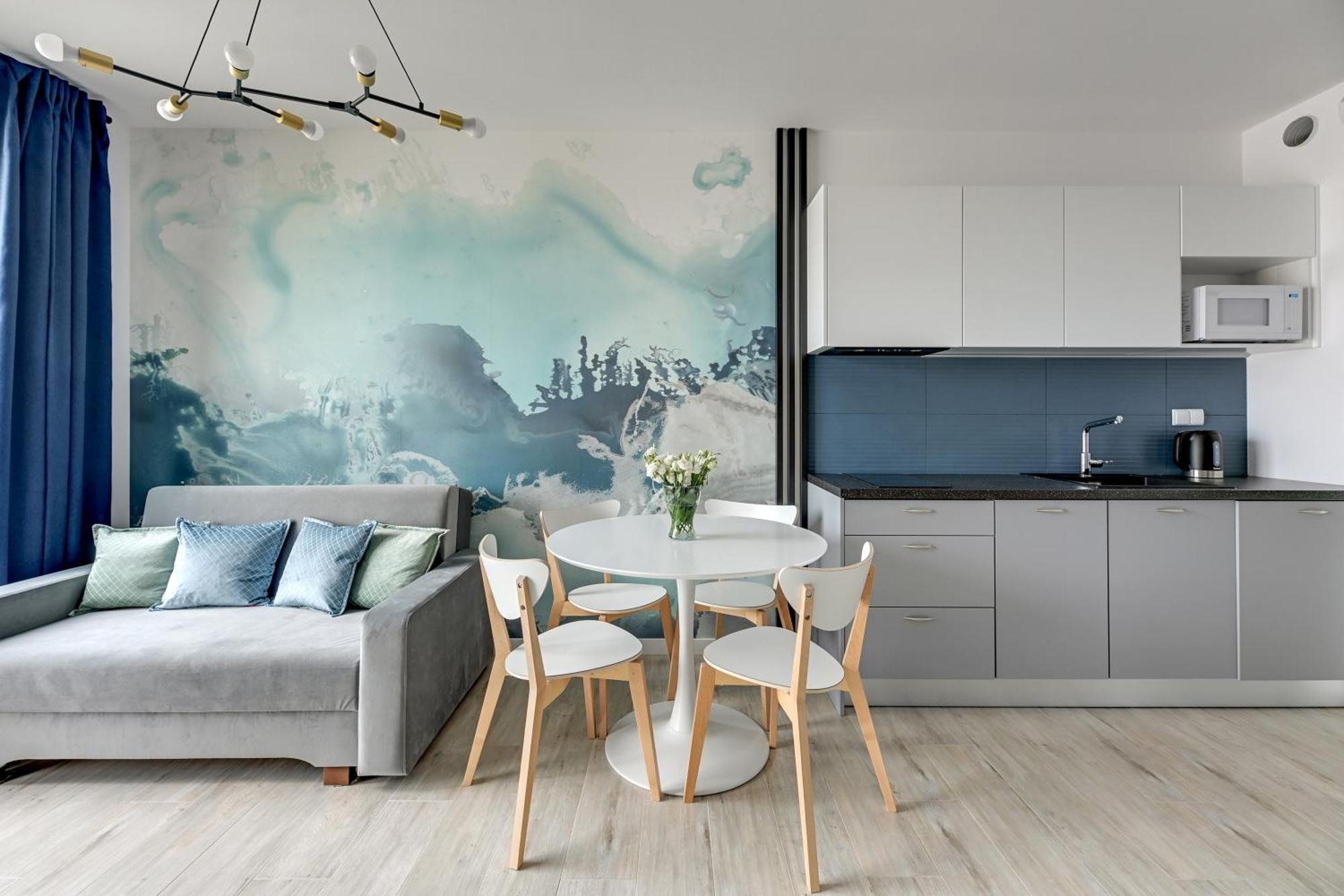 Blue Mandarin - Chlebova Apartments 格但斯克 客房 照片