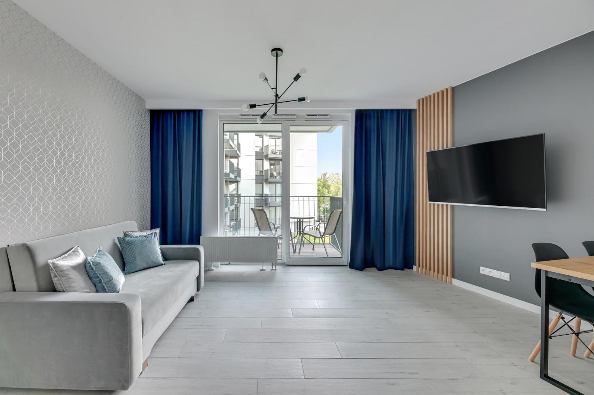 Blue Mandarin - Chlebova Apartments 格但斯克 客房 照片