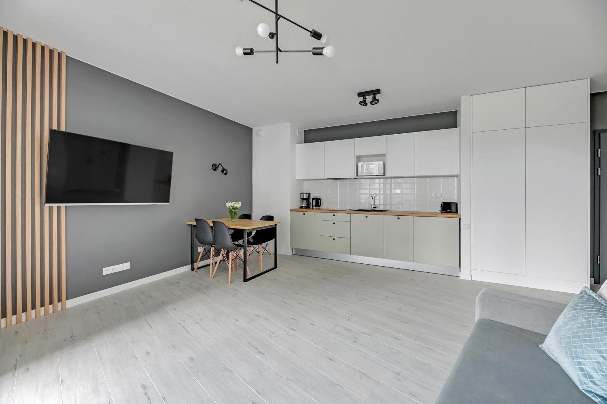 Blue Mandarin - Chlebova Apartments 格但斯克 客房 照片