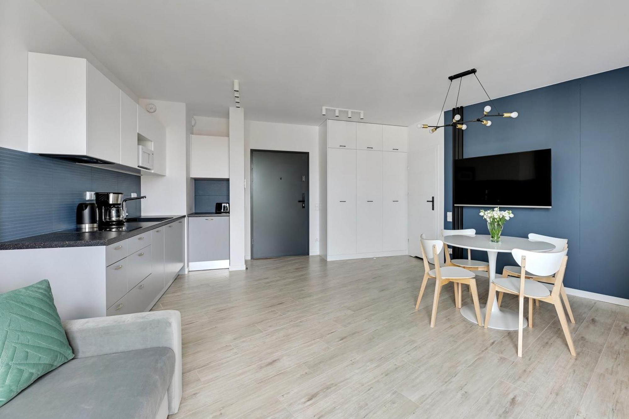 Blue Mandarin - Chlebova Apartments 格但斯克 客房 照片