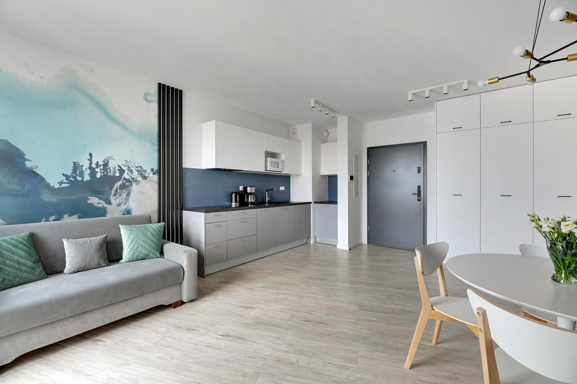 Blue Mandarin - Chlebova Apartments 格但斯克 客房 照片