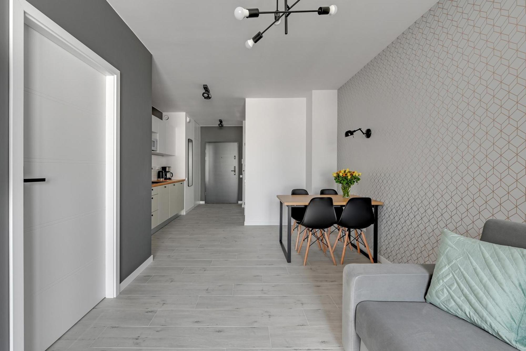 Blue Mandarin - Chlebova Apartments 格但斯克 客房 照片