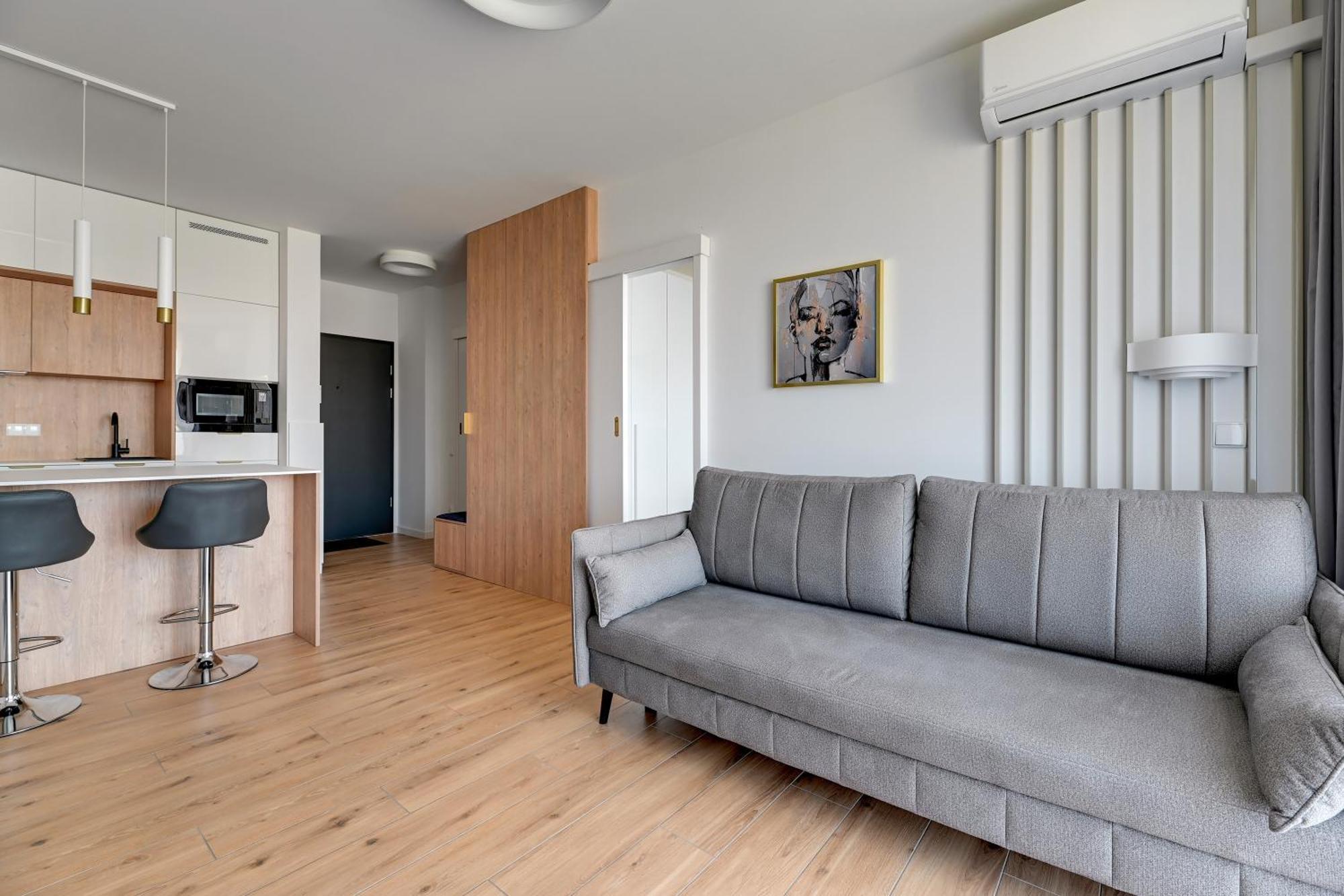 Blue Mandarin - Chlebova Apartments 格但斯克 客房 照片